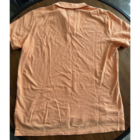 Ralph Lauren Polo Golf Shirt Custom Fit Mens XL Orange w/Blue Pony Short Sleeve - Picture 10 of 11